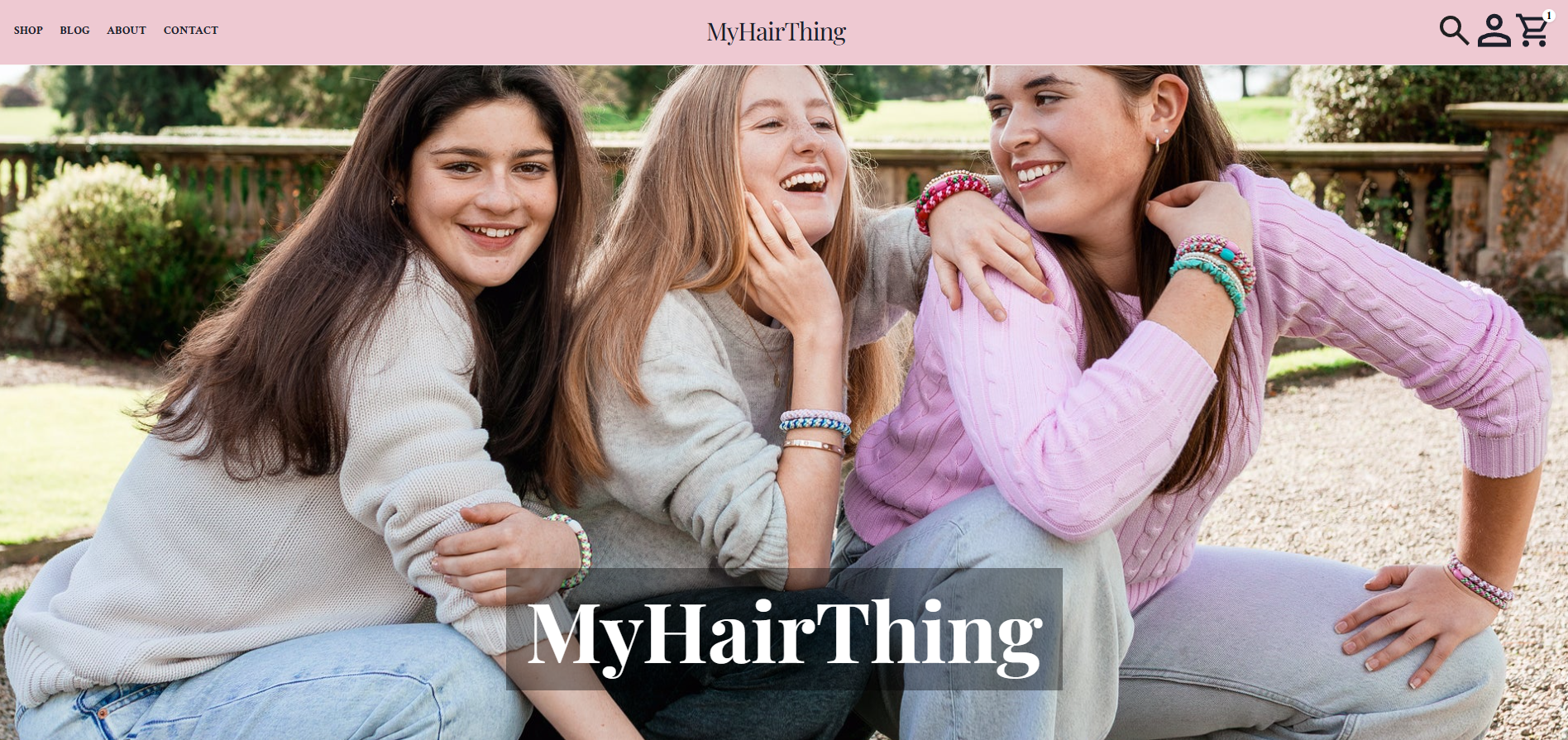 home page of my hair thing